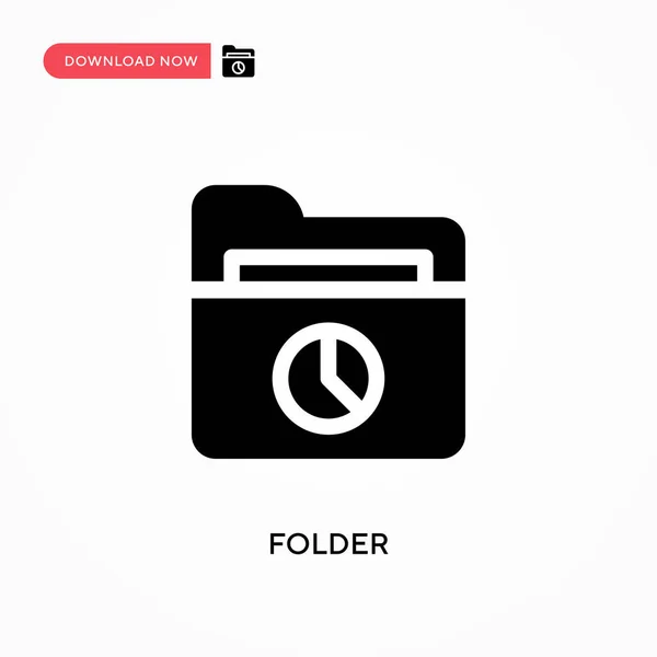 Folder Vector Icoon Moderne Eenvoudige Platte Vectorillustratie Voor Website Mobiele — Stockvector