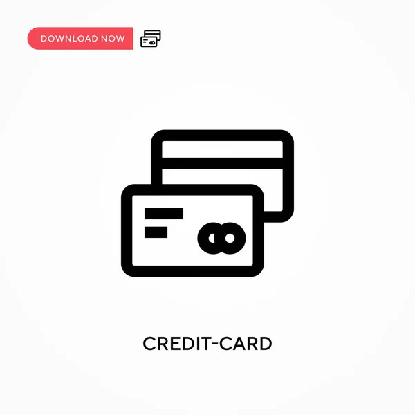 Creditcard Vectoricoon Moderne Eenvoudige Platte Vectorillustratie Voor Website Mobiele App — Stockvector