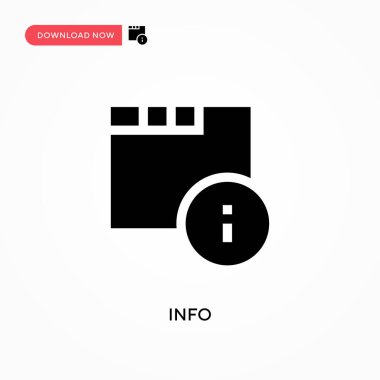 Bilgi vektör simgesi. - Evet. Web sitesi veya mobil uygulama için modern, basit düz vektör çizimi