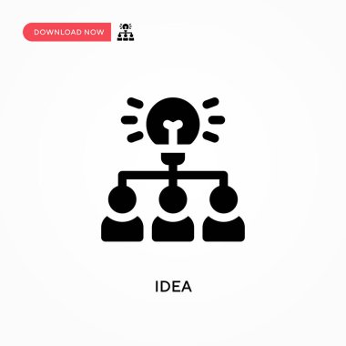 Fikir vektör simgesi. - Evet. Web sitesi veya mobil uygulama için modern, basit düz vektör çizimi