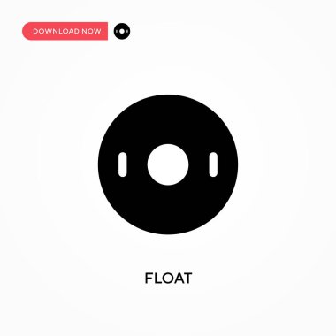 Vektör simgesini yüzdür. - Evet. Web sitesi veya mobil uygulama için modern, basit düz vektör çizimi