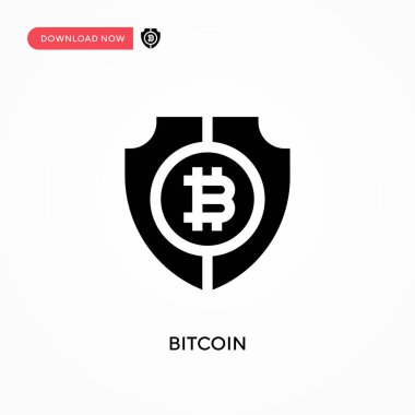 Bitcoin vektör simgesi. - Evet. Web sitesi veya mobil uygulama için modern, basit düz vektör çizimi