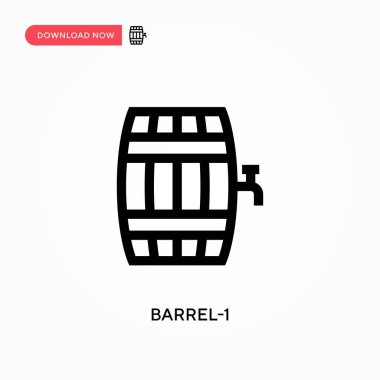 Namlu-1 vektör ikonu. - Evet. Web sitesi veya mobil uygulama için modern, basit düz vektör çizimi