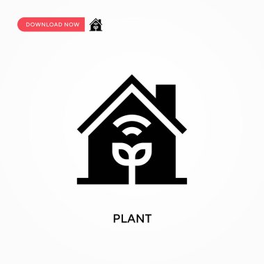 Bitki vektör simgesi. - Evet. Web sitesi veya mobil uygulama için modern, basit düz vektör çizimi