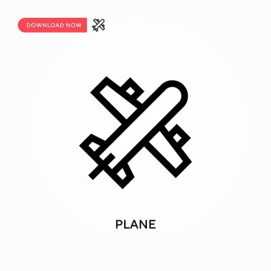 Düzlem vektör simgesi. - Evet. Web sitesi veya mobil uygulama için modern, basit düz vektör çizimi