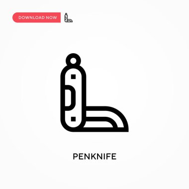 Çakı vektör simgesi. - Evet. Web sitesi veya mobil uygulama için modern, basit düz vektör çizimi