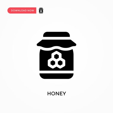 Bal vektörü simgesi. - Evet. Web sitesi veya mobil uygulama için modern, basit düz vektör çizimi