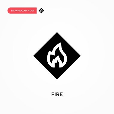 Vektör simgesini ateşle. - Evet. Web sitesi veya mobil uygulama için modern, basit düz vektör çizimi