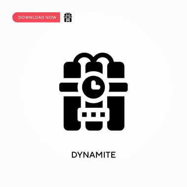 Dinamit vektör simgesi. - Evet. Web sitesi veya mobil uygulama için modern, basit düz vektör çizimi