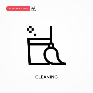 Temizleme vektör simgesi. - Evet. Web sitesi veya mobil uygulama için modern, basit düz vektör çizimi