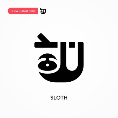 Tembel vektör simgesi. - Evet. Web sitesi veya mobil uygulama için modern, basit düz vektör çizimi