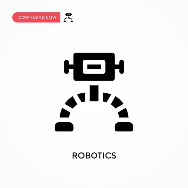 Robot vektör simgesi. - Evet. Web sitesi veya mobil uygulama için modern, basit düz vektör çizimi