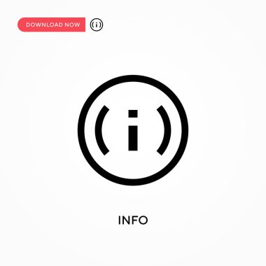 Bilgi vektör simgesi. - Evet. Web sitesi veya mobil uygulama için modern, basit düz vektör çizimi