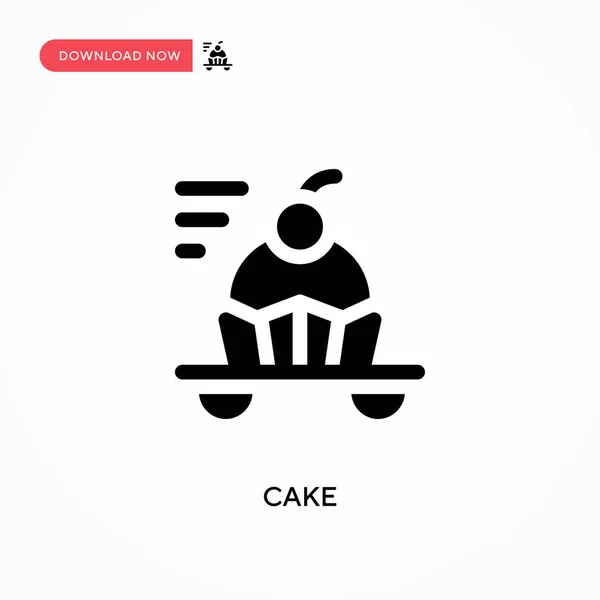 Cake Vectoricoon Moderne Eenvoudige Platte Vectorillustratie Voor Website Mobiele App — Stockvector