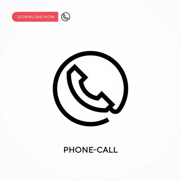 Phone Call Vector Icon Modern Simple Flat Vector Illustration Web — Stock Vector