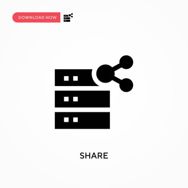 Vektör simgesini paylaş. - Evet. Web sitesi veya mobil uygulama için modern, basit düz vektör çizimi