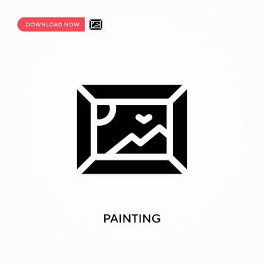 Vektör simgesi boyanıyor. - Evet. Web sitesi veya mobil uygulama için modern, basit düz vektör çizimi