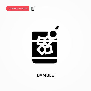 Bamble vektör simgesi. - Evet. Web sitesi veya mobil uygulama için modern, basit düz vektör çizimi