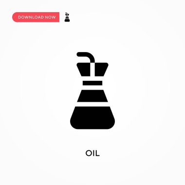 Yağ vektör simgesi. - Evet. Web sitesi veya mobil uygulama için modern, basit düz vektör çizimi