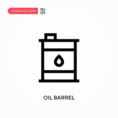 Petrol varili vektör simgesi. - Evet. Web sitesi veya mobil uygulama için modern, basit düz vektör çizimi
