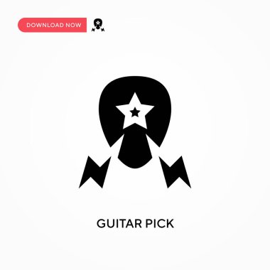 Gitar seçimi vektör simgesi. - Evet. Web sitesi veya mobil uygulama için modern, basit düz vektör çizimi