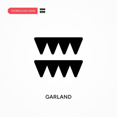 Çelenk vektör simgesi. - Evet. Web sitesi veya mobil uygulama için modern, basit düz vektör çizimi