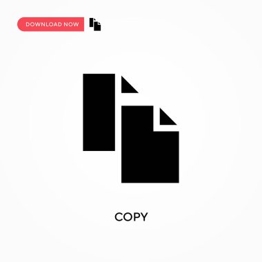 Vektör simgesini kopyala - Evet. Web sitesi veya mobil uygulama için modern, basit düz vektör çizimi