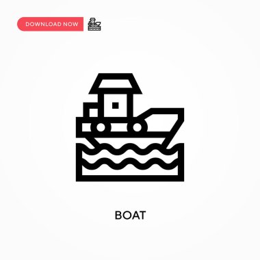 Tekne vektör simgesi. - Evet. Web sitesi veya mobil uygulama için modern, basit düz vektör çizimi