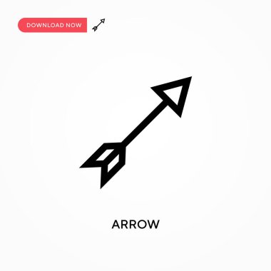 Ok vektör simgesi. - Evet. Web sitesi veya mobil uygulama için modern, basit düz vektör çizimi