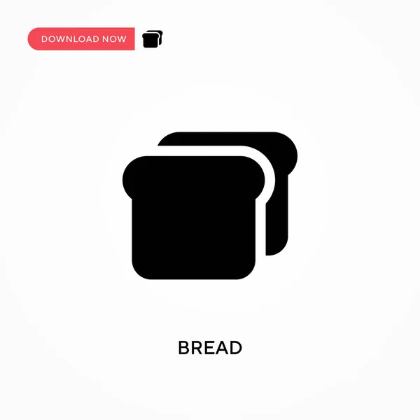 Brotvektorsymbol Moderne Einfache Flache Vektordarstellung Für Website Oder Mobile App — Stockvektor