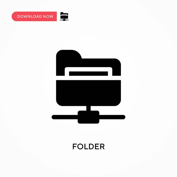 Folder Vector Icoon Moderne Eenvoudige Platte Vectorillustratie Voor Website Mobiele — Stockvector