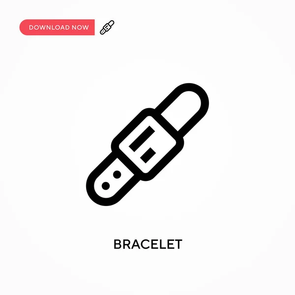 Bracelet Icône Vectorielle Illustration Vectorielle Plate Moderne Simple Pour Site — Image vectorielle