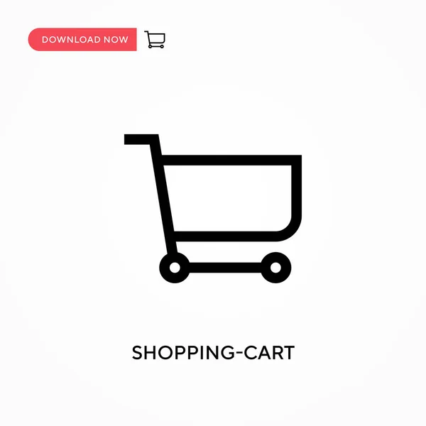 Shopping Cart Vector Icon Modern Simple Flat Vector Illustration Web — Stock Vector