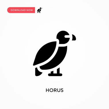 Horus vektör simgesi. - Evet. Web sitesi veya mobil uygulama için modern, basit düz vektör çizimi
