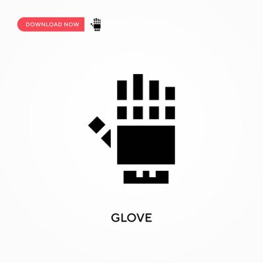 Eldiven vektör simgesi. - Evet. Web sitesi veya mobil uygulama için modern, basit düz vektör çizimi