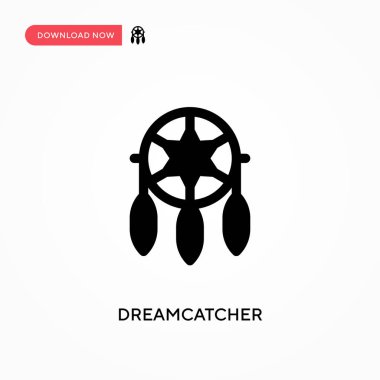 Rüya Avcısı vektör simgesi. - Evet. Web sitesi veya mobil uygulama için modern, basit düz vektör çizimi