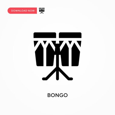 Bongo vektör simgesi. - Evet. Web sitesi veya mobil uygulama için modern, basit düz vektör çizimi