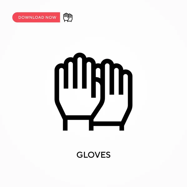 Handschoenen Vector Icoon Moderne Eenvoudige Platte Vectorillustratie Voor Website Mobiele — Stockvector