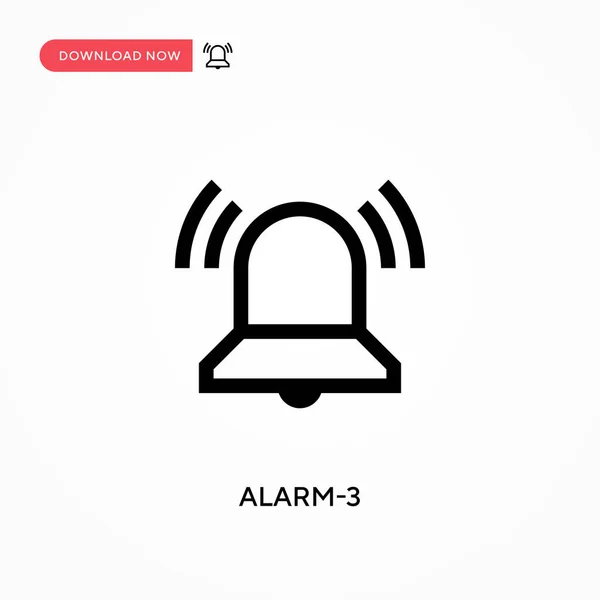 Alarm Vektorsymbol Moderne Einfache Flache Vektordarstellung Für Website Oder Mobile — Stockvektor