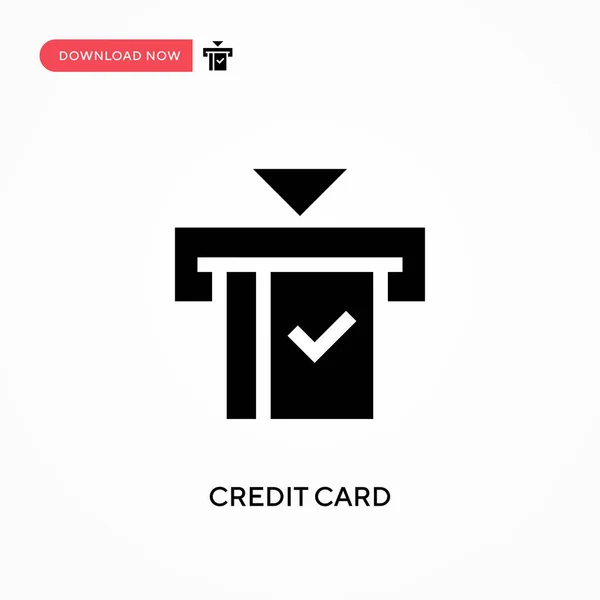 Creditcard Vectorpictogram Moderne Eenvoudige Platte Vectorillustratie Voor Website Mobiele App — Stockvector