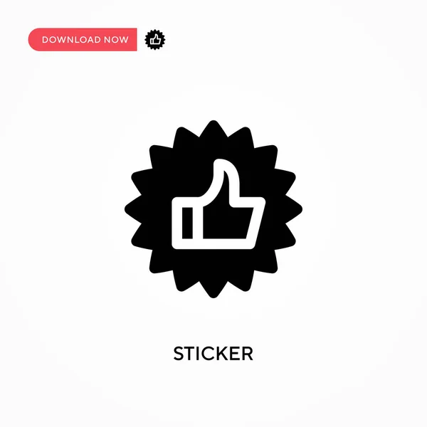 Sticker Vector Icoon Moderne Eenvoudige Platte Vectorillustratie Voor Website Mobiele — Stockvector