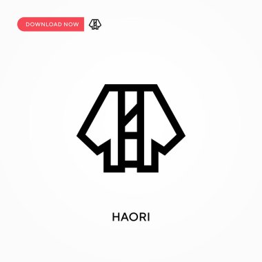 Haori vektör simgesi. - Evet. Web sitesi veya mobil uygulama için modern, basit düz vektör çizimi