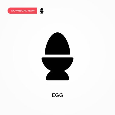 Yumurta vektör simgesi. - Evet. Web sitesi veya mobil uygulama için modern, basit düz vektör çizimi