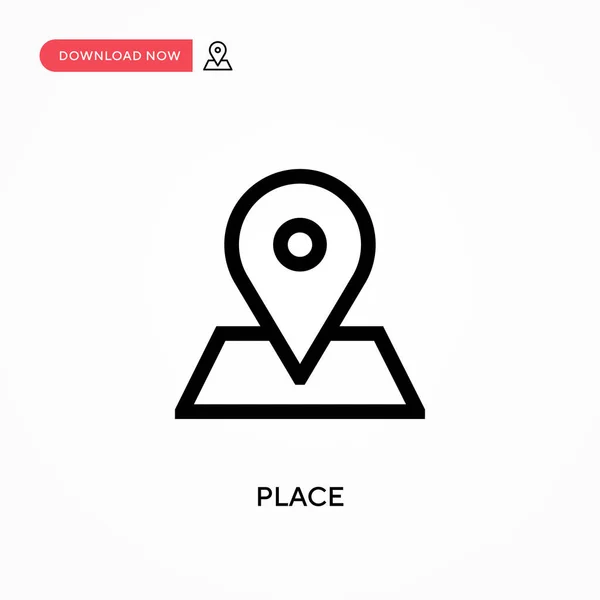 Vektorsymbol Platzieren Moderne Einfache Flache Vektordarstellung Für Website Oder Mobile — Stockvektor