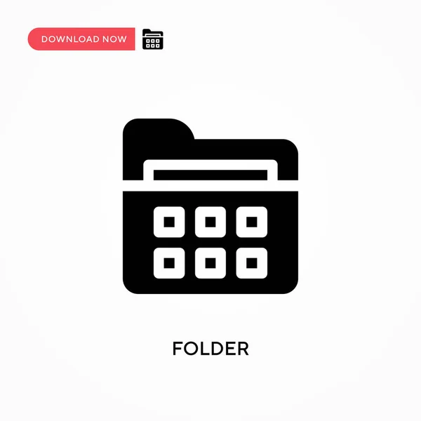 Folder Vector Icoon Moderne Eenvoudige Platte Vectorillustratie Voor Website Mobiele — Stockvector