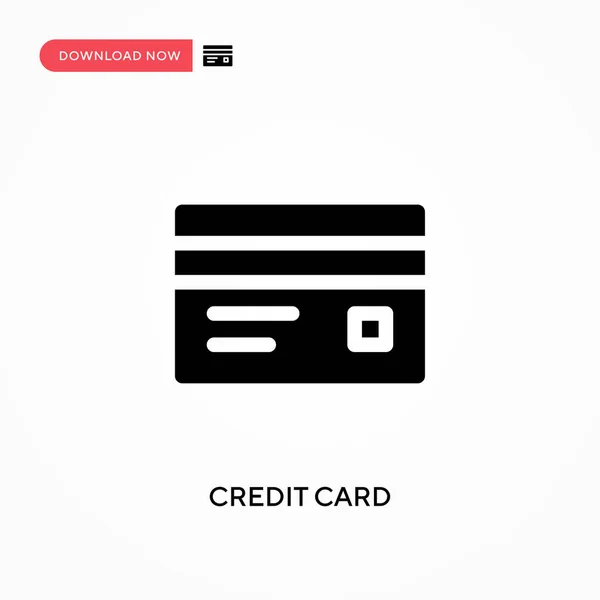 Creditcard Vectorpictogram Moderne Eenvoudige Platte Vectorillustratie Voor Website Mobiele App — Stockvector