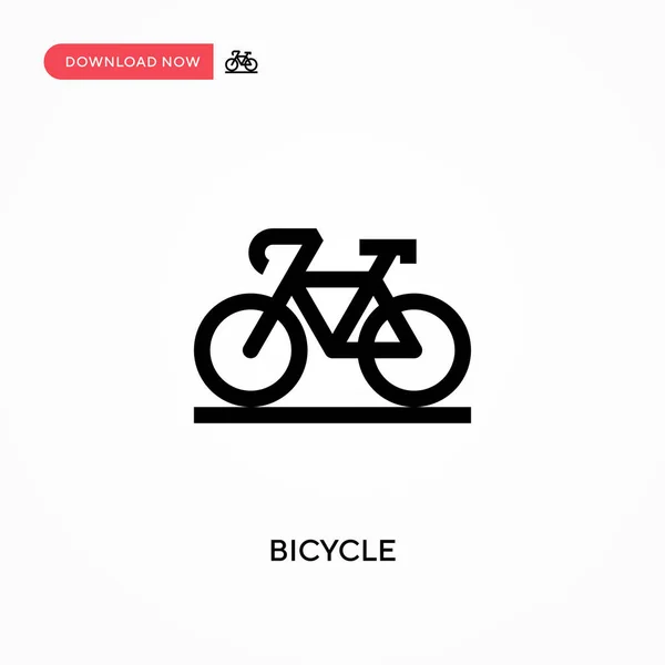 Ícone Vetor Bicicleta Ilustração Vetorial Plana Moderna Simples Para Web — Vetor de Stock