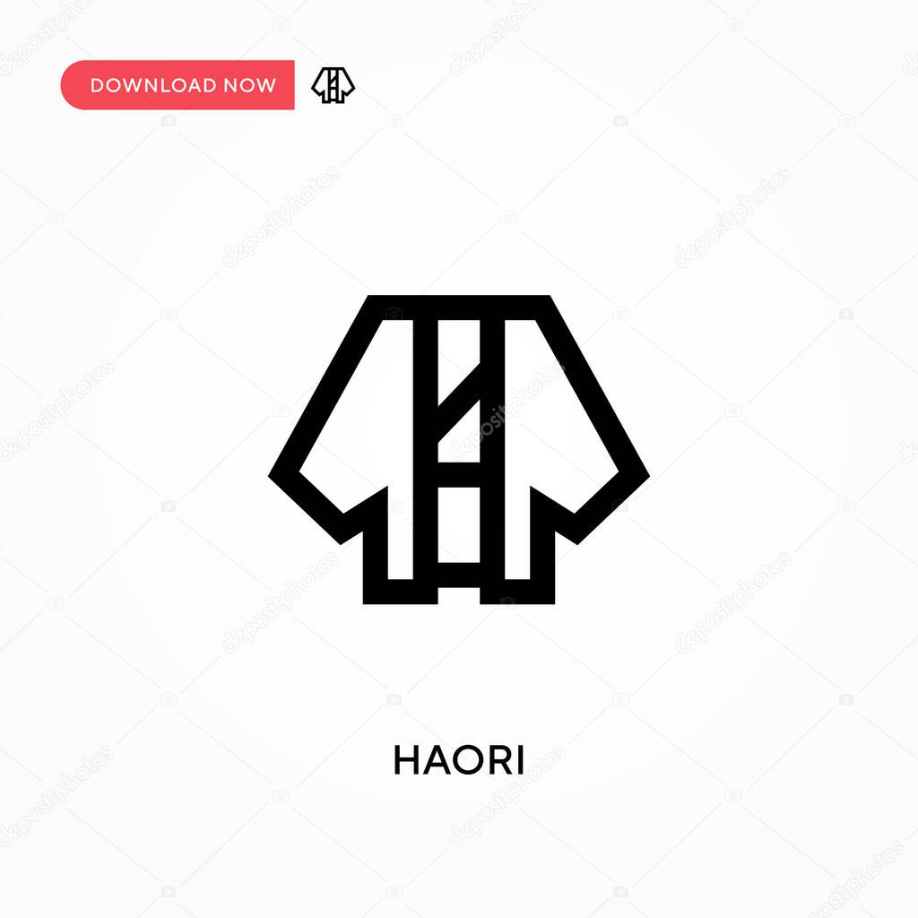 Haori vector icon. . Modern, simple flat vector illustration for web site or mobile app