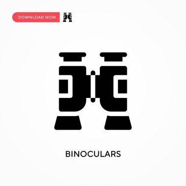 Dürbün vektör simgesi. - Evet. Web sitesi veya mobil uygulama için modern, basit düz vektör çizimi