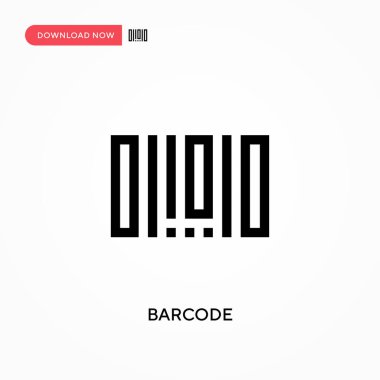Barkod vektör simgesi. - Evet. Web sitesi veya mobil uygulama için modern, basit düz vektör çizimi